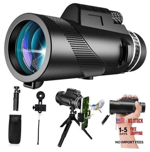 Monocular-Telescope 80×100 High Powered Monoculars High Definition for Black