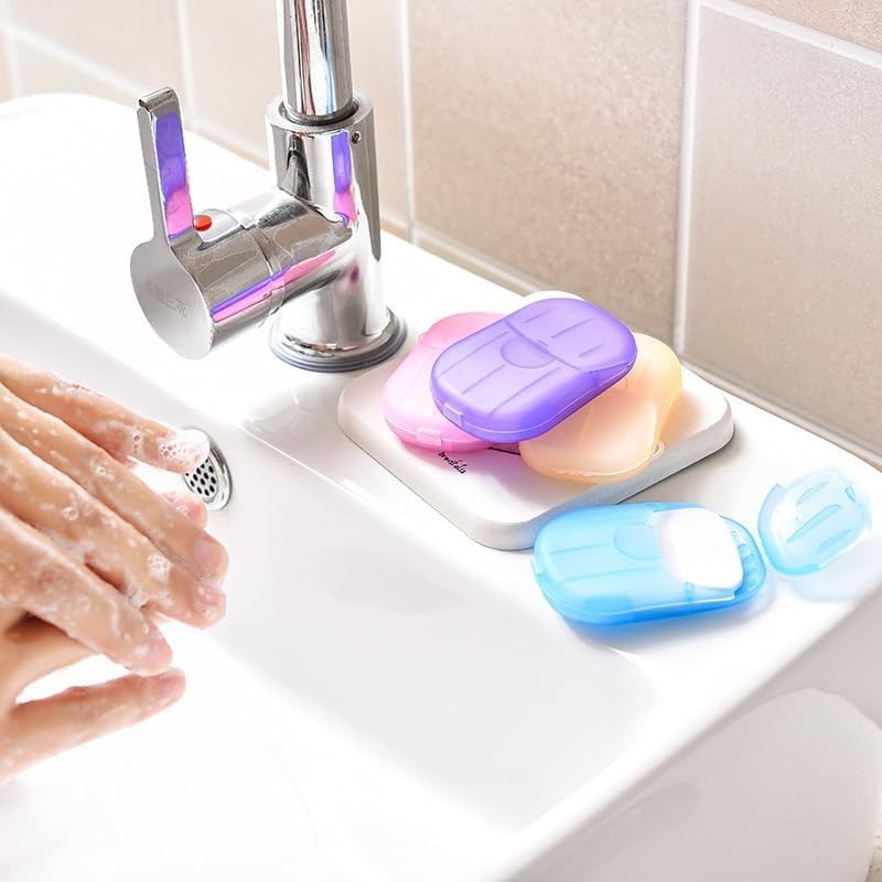 5 Boxes Colorful Disposable Soap Paper Hand Cleaner Fragrance Mini Color for