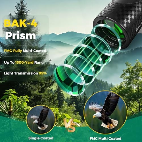 15×56 Monocular Telescope High Power Monoculars High Definition for BLACK-1