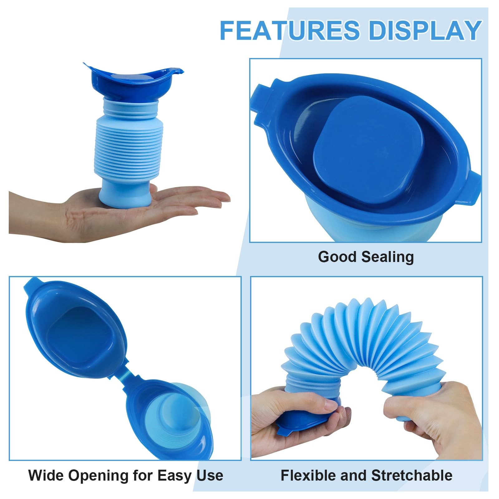 Pee Bottles for Men Portable Urinal for Men Collapsible Urine Bottle 750ML Car