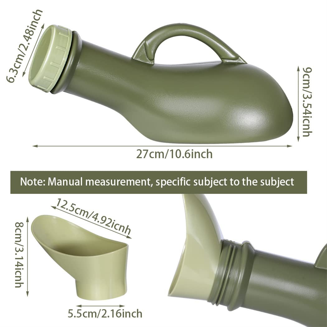 Urinal Travel Toilet Urinal Bottles with Funnel Pee Bottle Urinals Unisex Portab