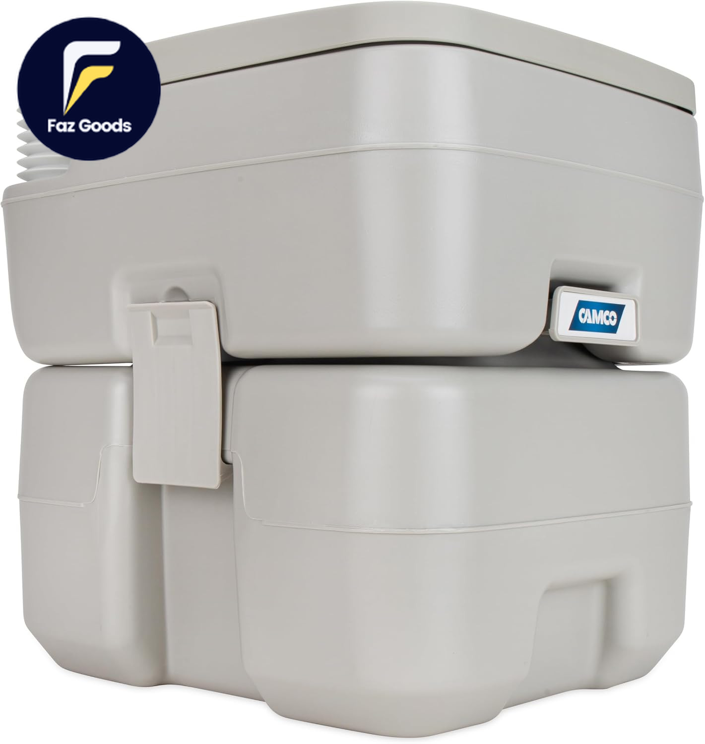 5.3-Gallon Portable Toilet – Features Detachable Holding Tank W/Sealing Slide Va