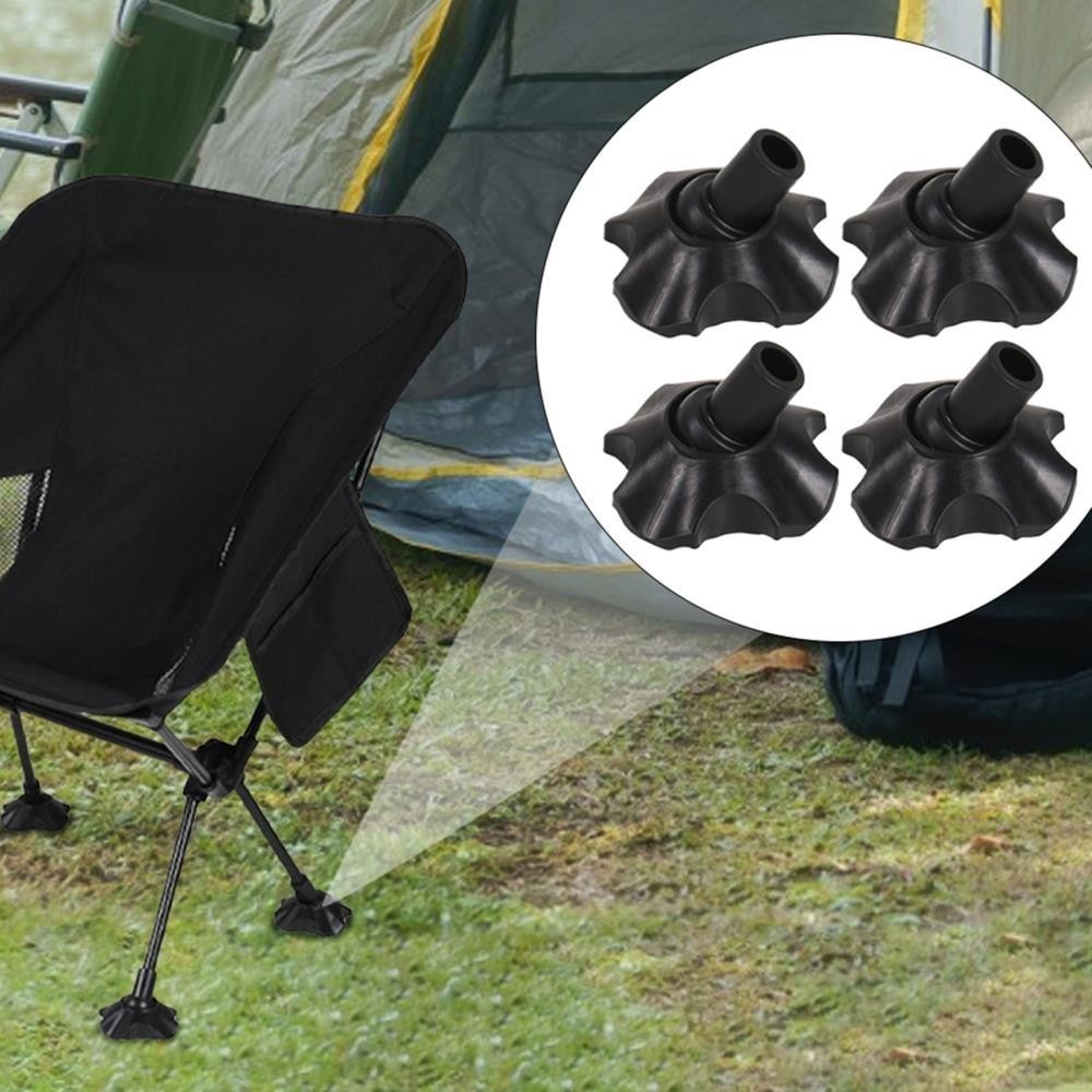 Camping Chair Foot Pads 4X Chair Leg Cover 0.51 Inches No Slide Camping Supple [