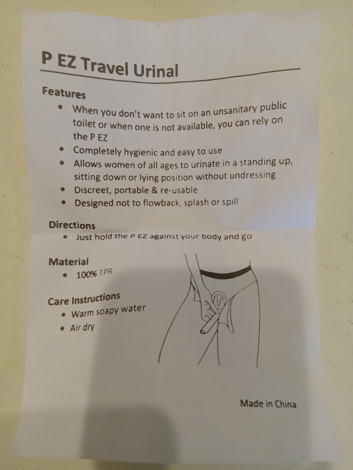 (2) P EZ (Pee-Easy) Travel Urinal For Women/Girls Purple Silicone Pee-Nice NEW