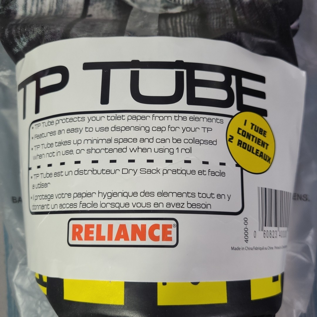 TP Tube Dry Sack Hanging Toilet Paper Dispenser Camping RV Outdoors Hold 2 Rolls