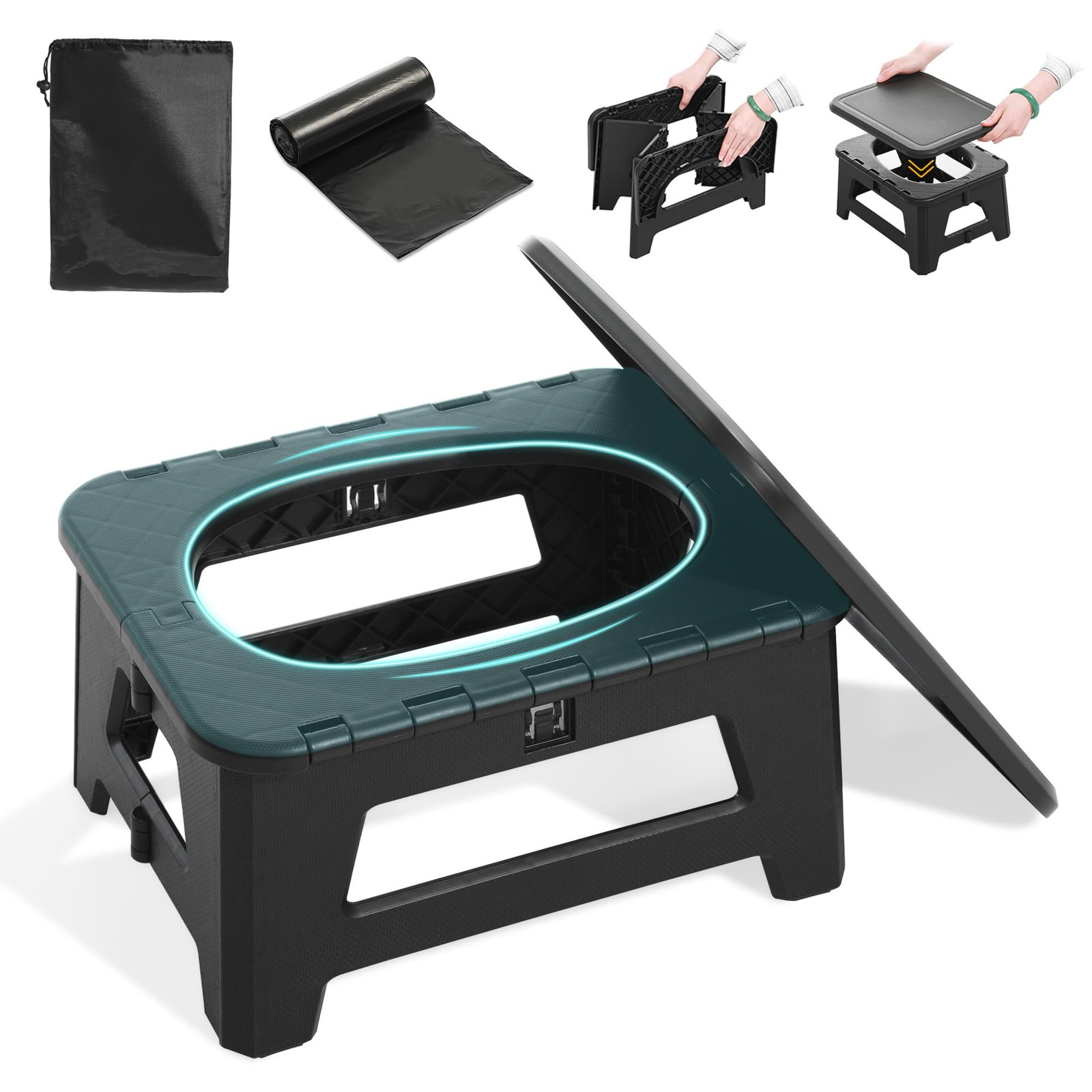 In-car Portable Toilet Collapsible Potty, Emergency Toilet, Temporary Potty F…