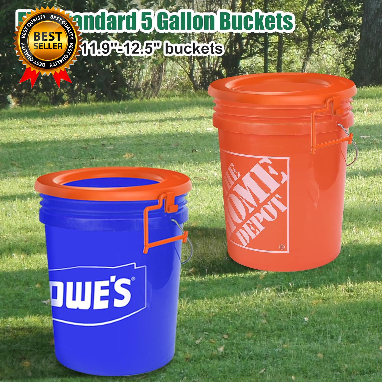 Bucket Toilet Seat Portable Toilet Seat for 5 Gal Buckets Camping Toilet Seat