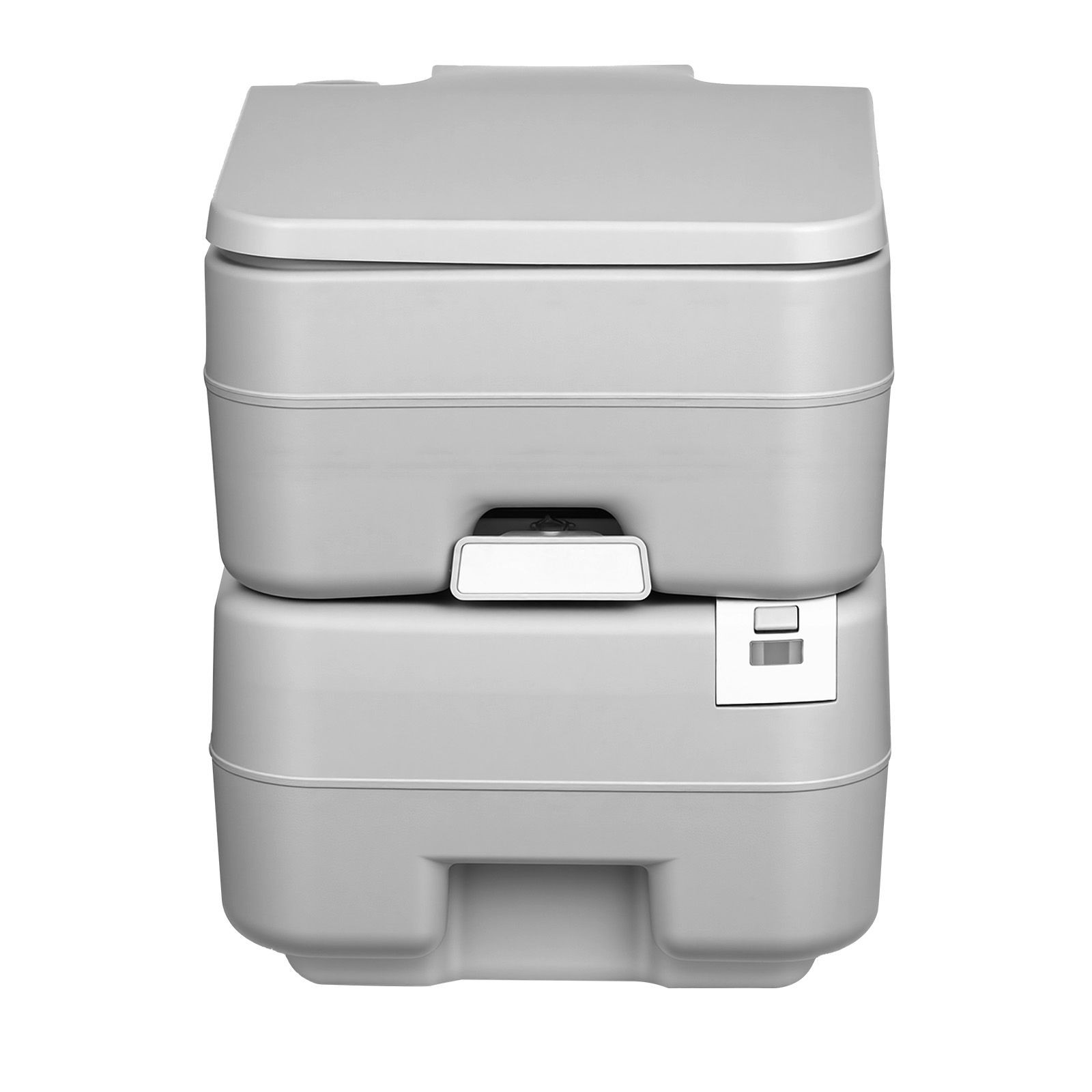 Portable Toilet 330lb Capacity, Detachable 5.3gal Tank, 120 Flushes
