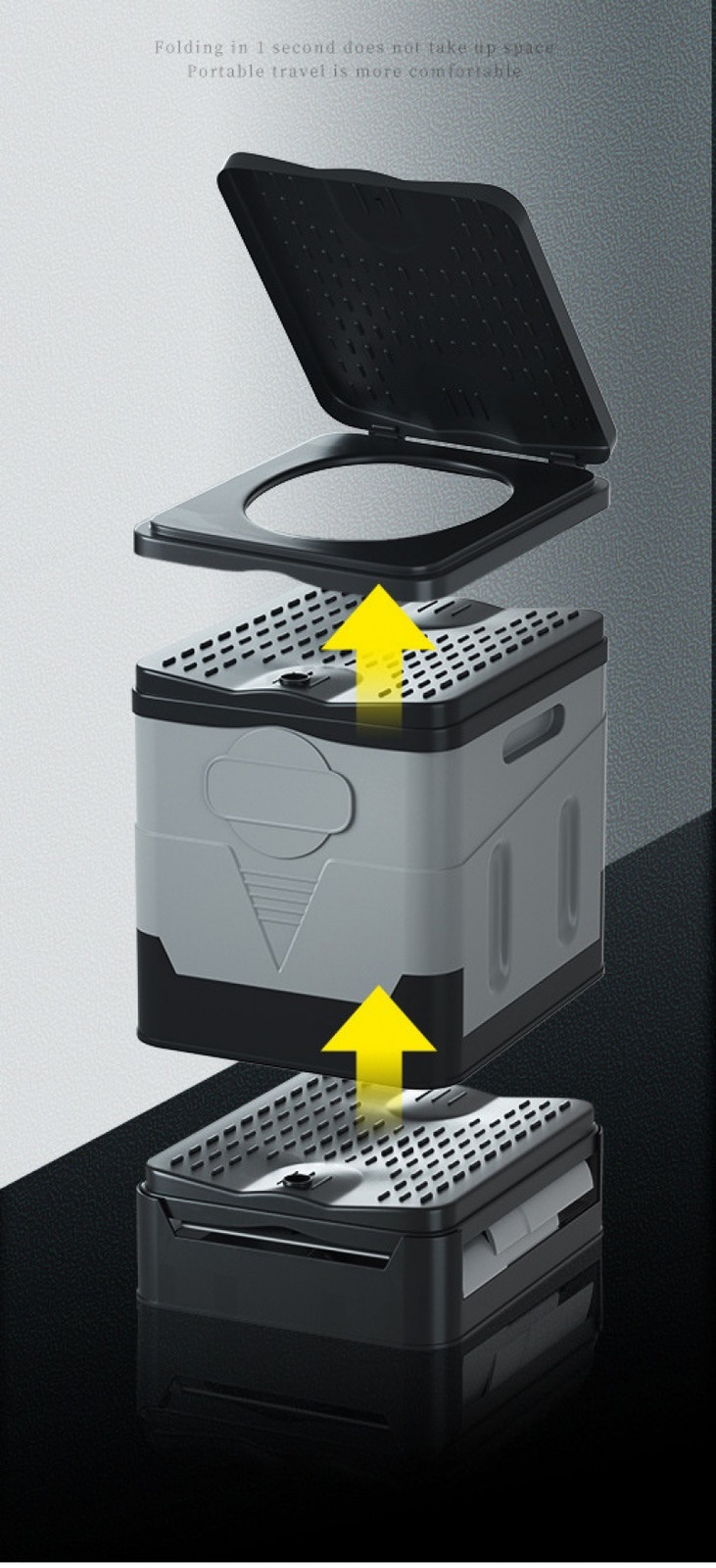 20ML Portable Folding Toilet Outdoor Travel Camping Potty Car Toilet Anti-Odor