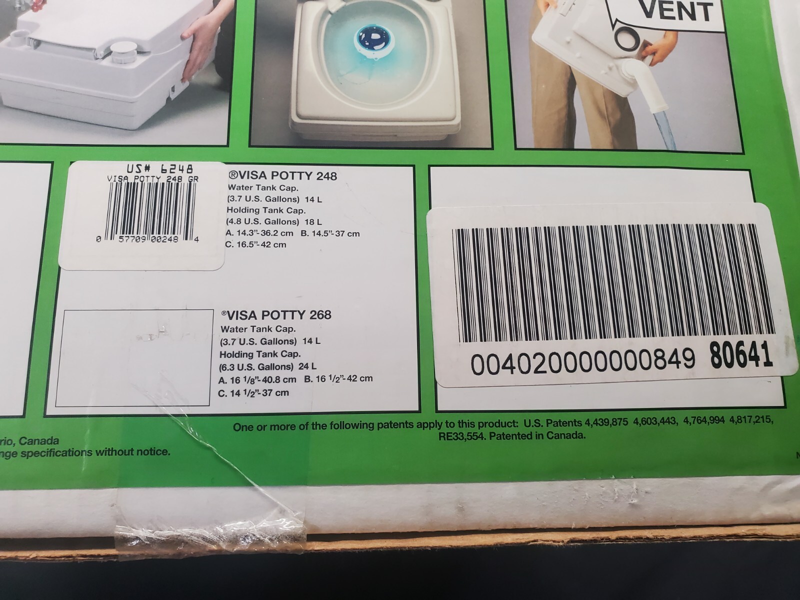 Dock Edge Visa Portable Potty – 18L DE248101 UPC 776113995341