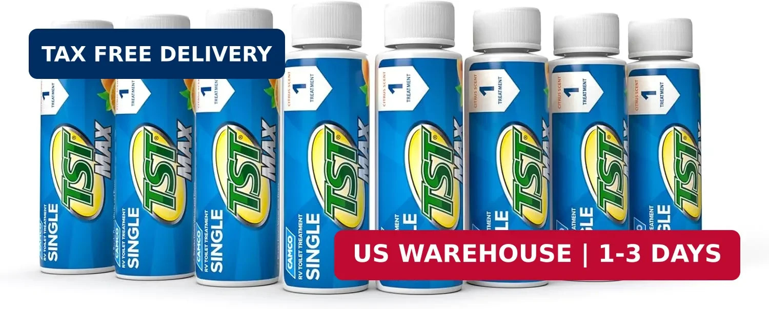 Camco TST MAX RV Toilet Treatment – Formaldehyde Free – Breaks Down Waste And Ti