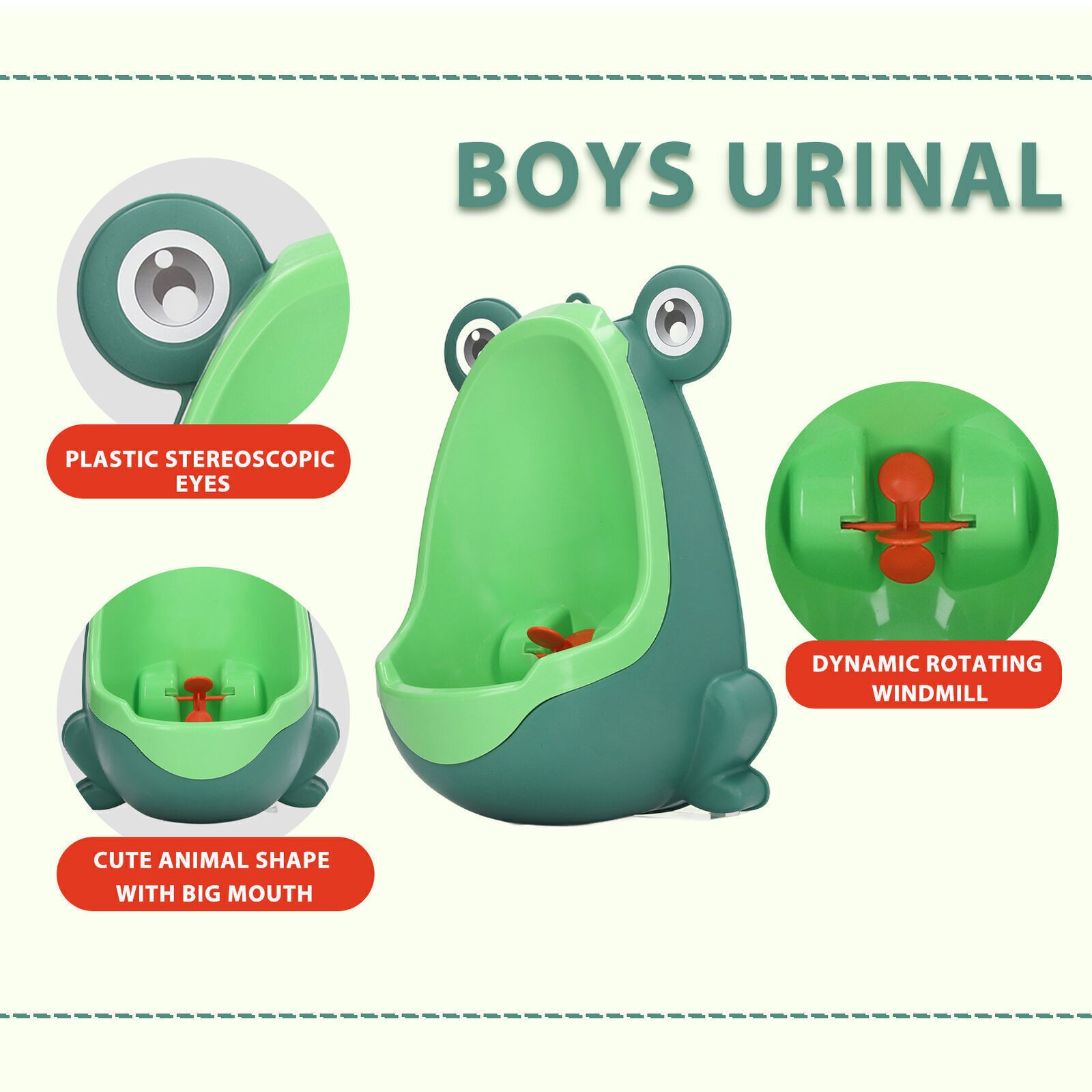 Children Urinal Funny Aiming Target Plastic Wall Mounted Potty Training Urinal