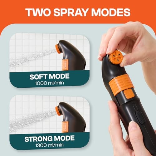 Portable Bidet for Travel & Camping – Electric High Pressure Orange-black