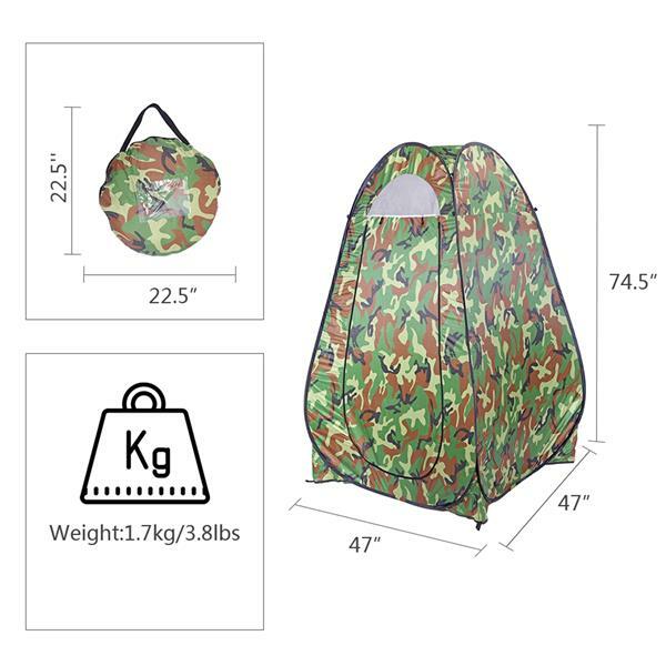 Portable Outdoor Toilet Bathroom Pop-Up Tent Privacy Shelter Camping Waterproof