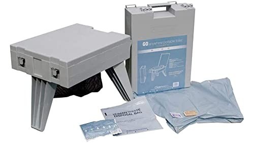 Portable Camping Toilet – Complete Kit for Camping, Hunting, Fishing – 3 Bonus K