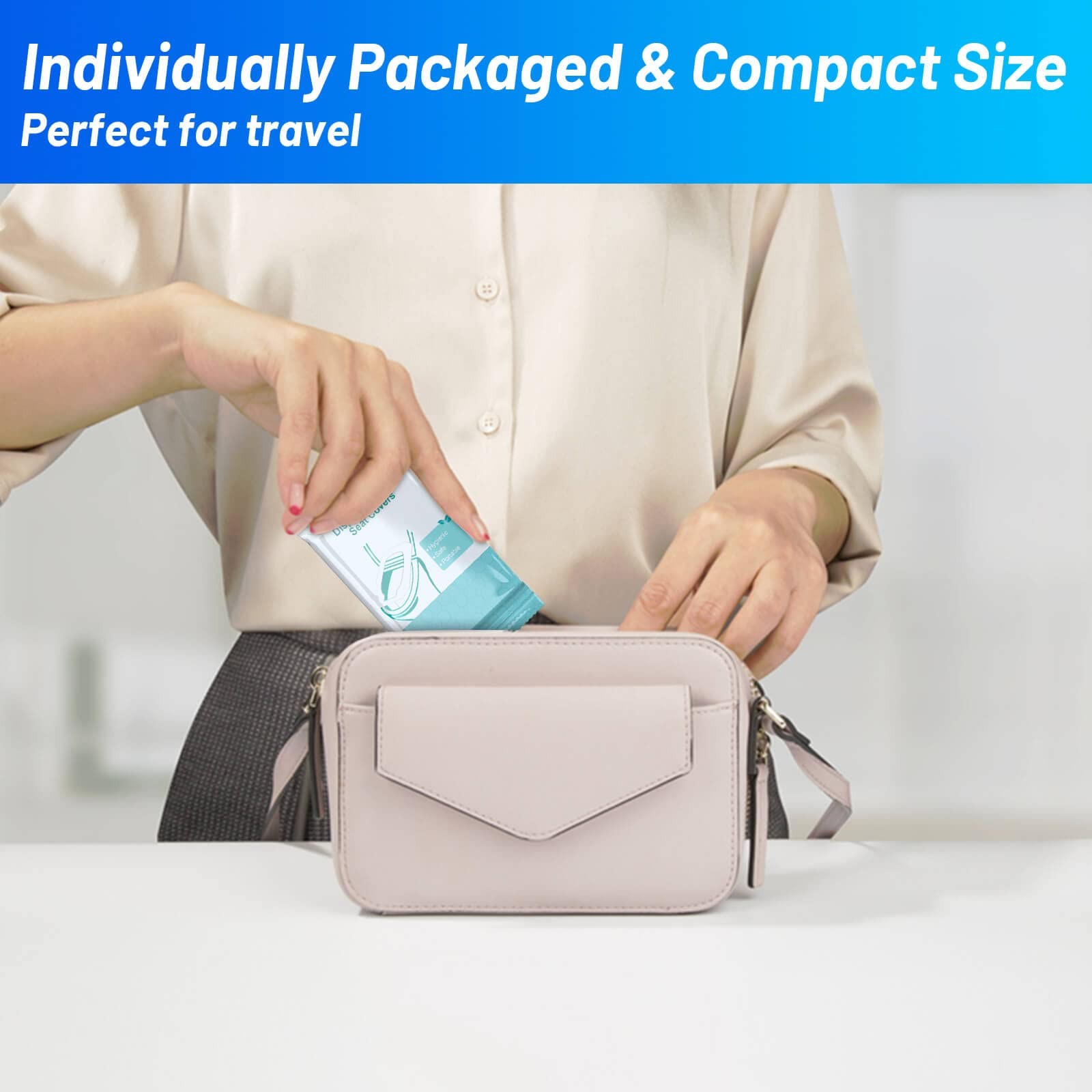 30 Pack Toilet Seat Covers Disposable100% Waterproof 30 Pack, XL, 30 Pcs, XL