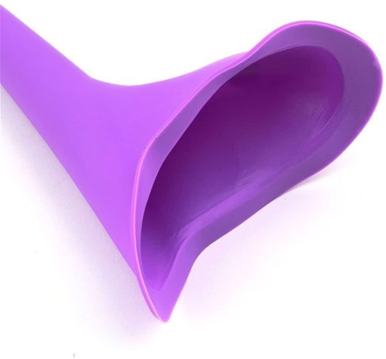 4PCS Portable Female Women Urinal Camping Travel Toilet Device Silicone Purple
