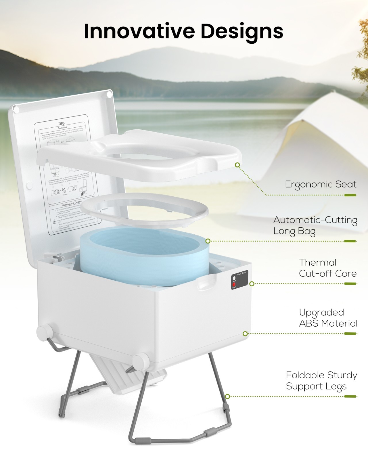 Modiwell LE-310 Dry Flush Toilet – White, Class A