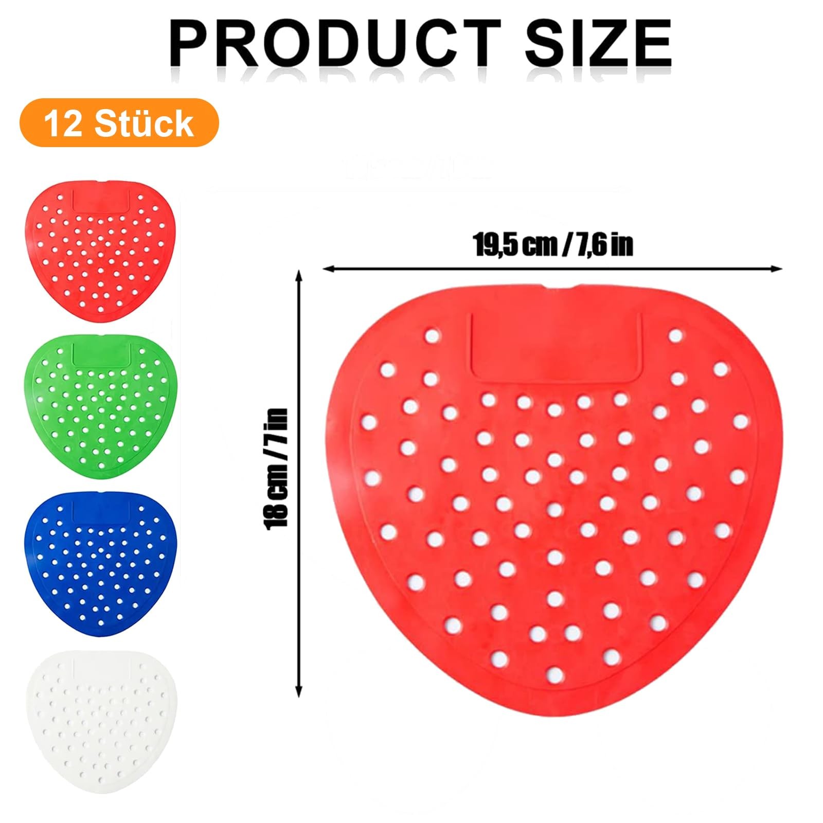 Urinal Strainer, 12 Pack Urinal Strainer Splash Guard Mat, Urinal Liner with Fragrance, for…