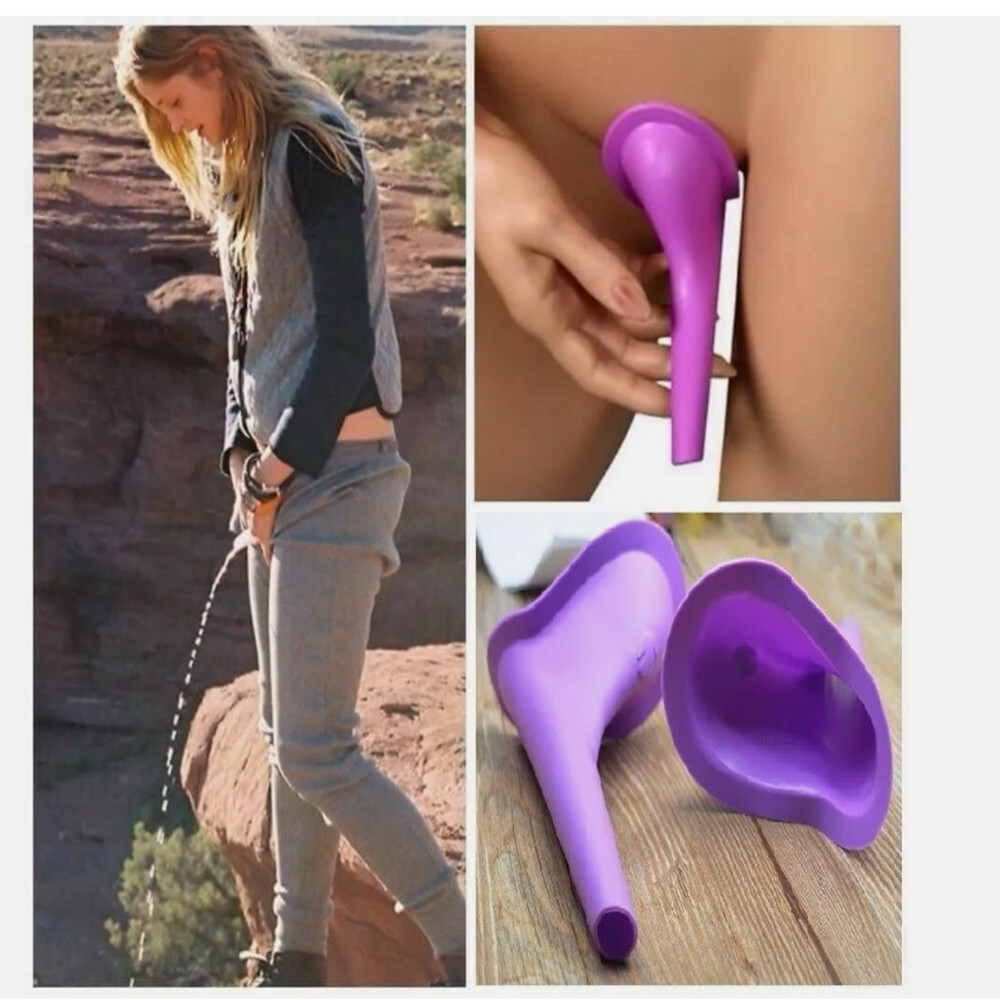 5pcs Portable Female Woman Ladies She Urinal Urine Wee Funnel Camping Travel Loo