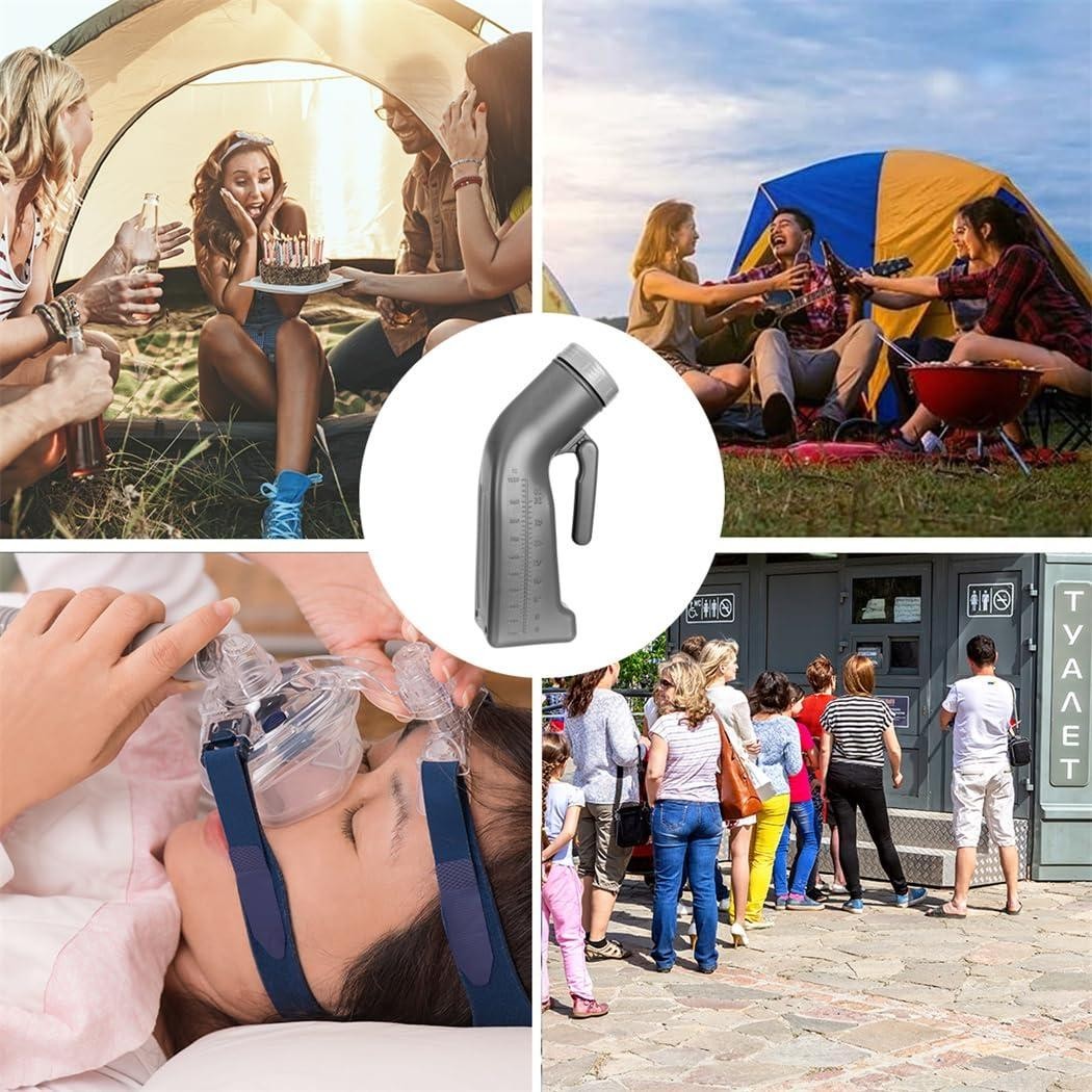 Male Urinal Bottle 1000ml – Spill Proof Pee Bottle for Camping, Hospital, Travel