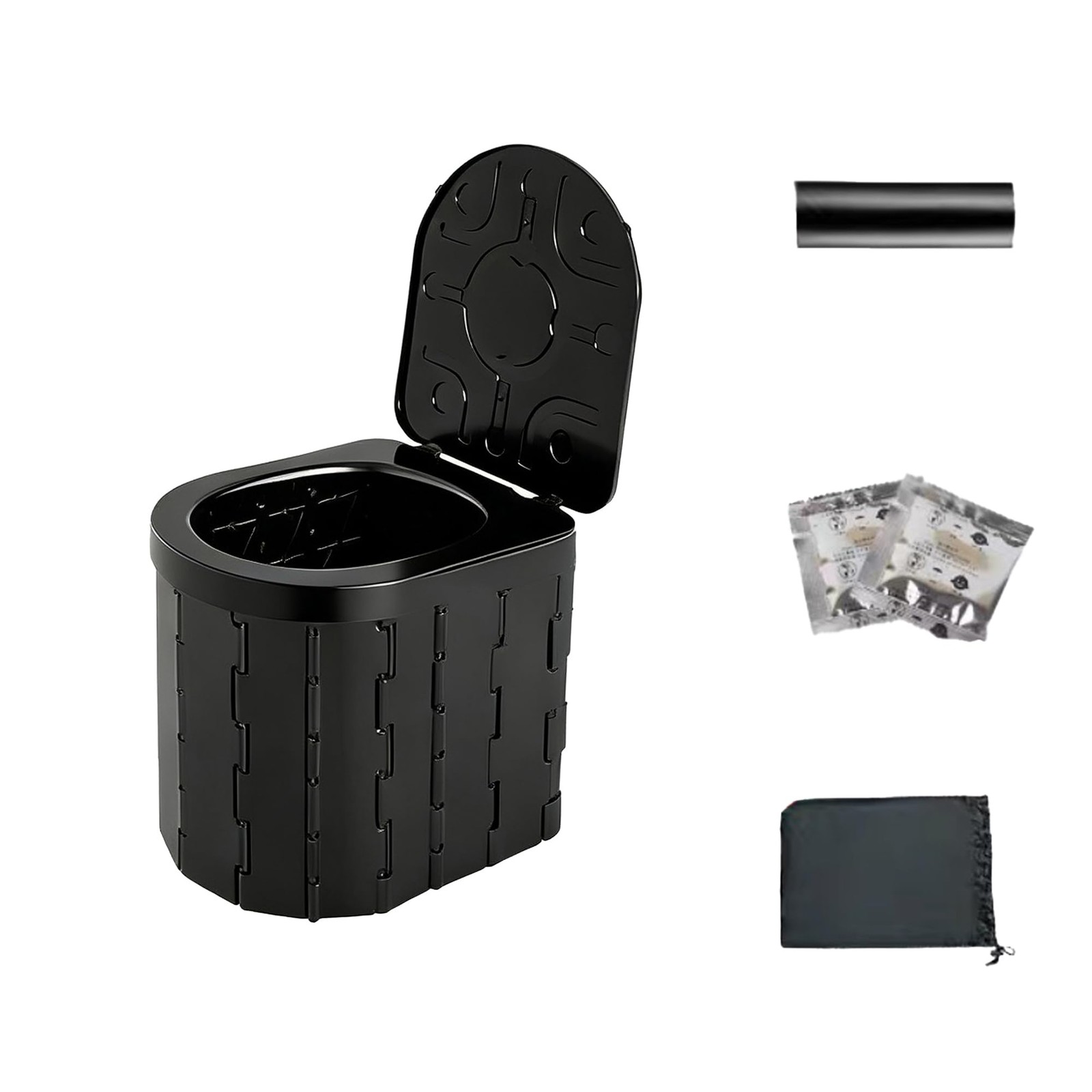 13inch Portable Camping Toilet for Adults Foldable Potty Chair for Toddler Tr…