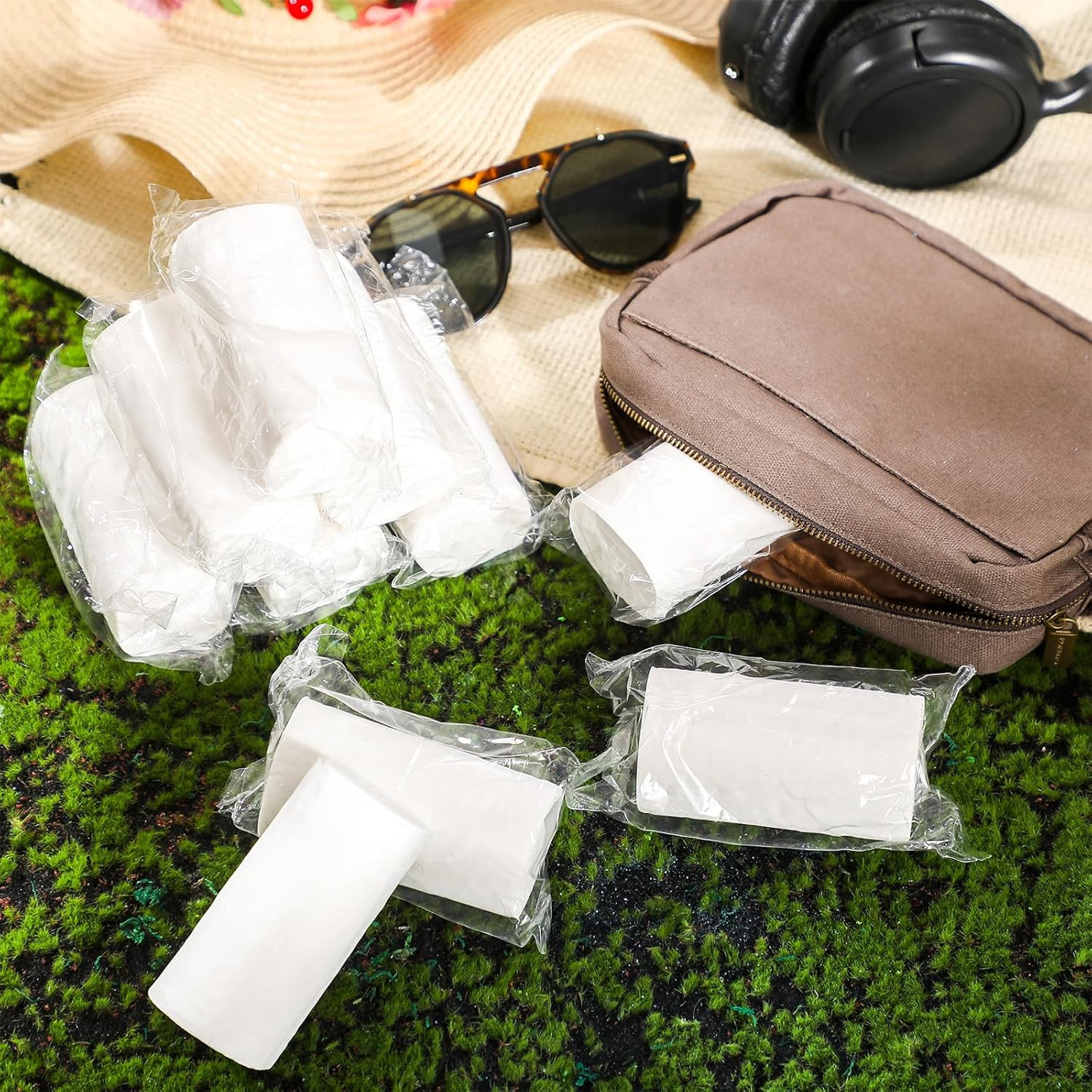 6 Rolls Travel Toilet Paper to Go Packs Soft Camping Toilet Paper Bulk Portable