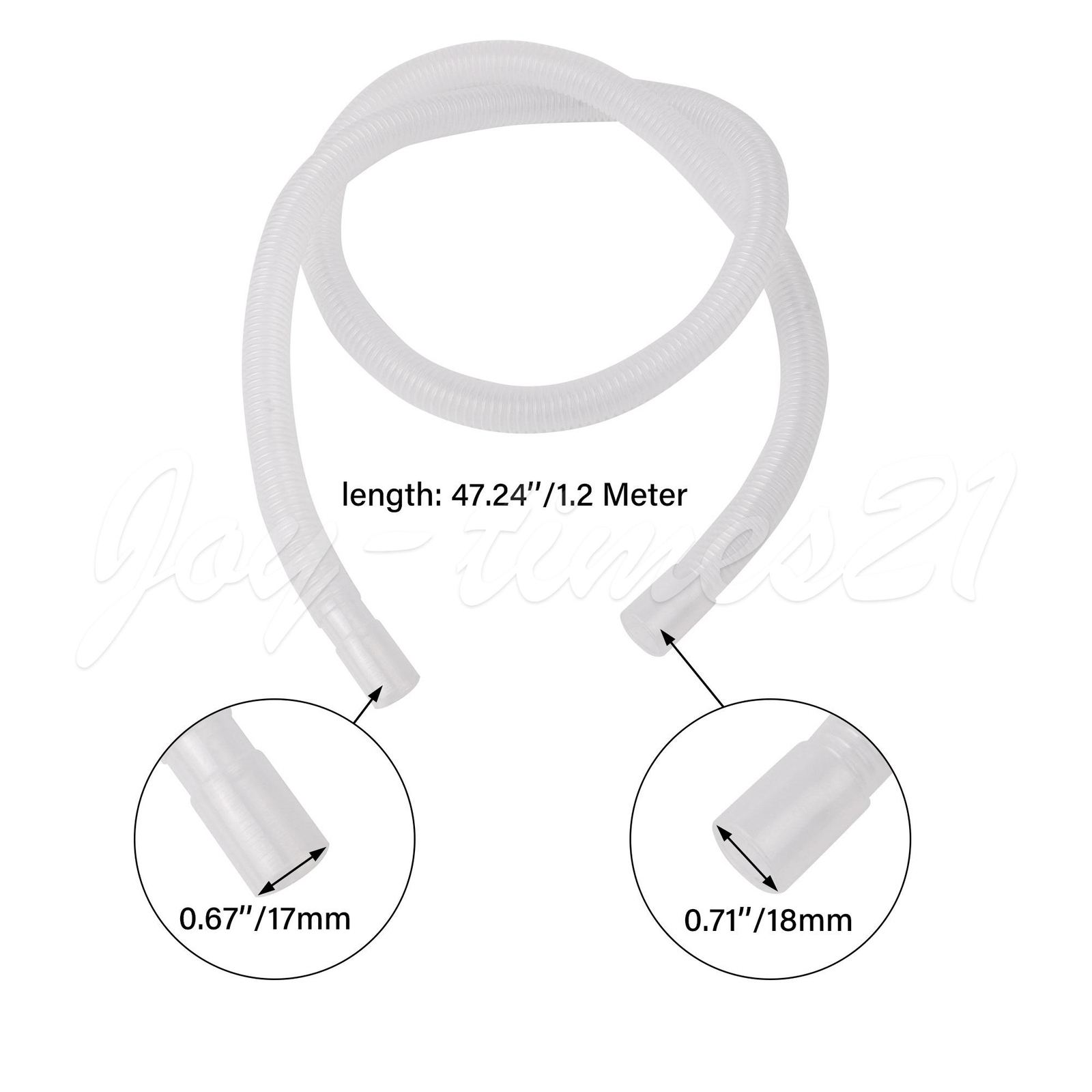 15pcs Portable Urinal Bottle Container Replacement Hose Tube 47.24″ Long