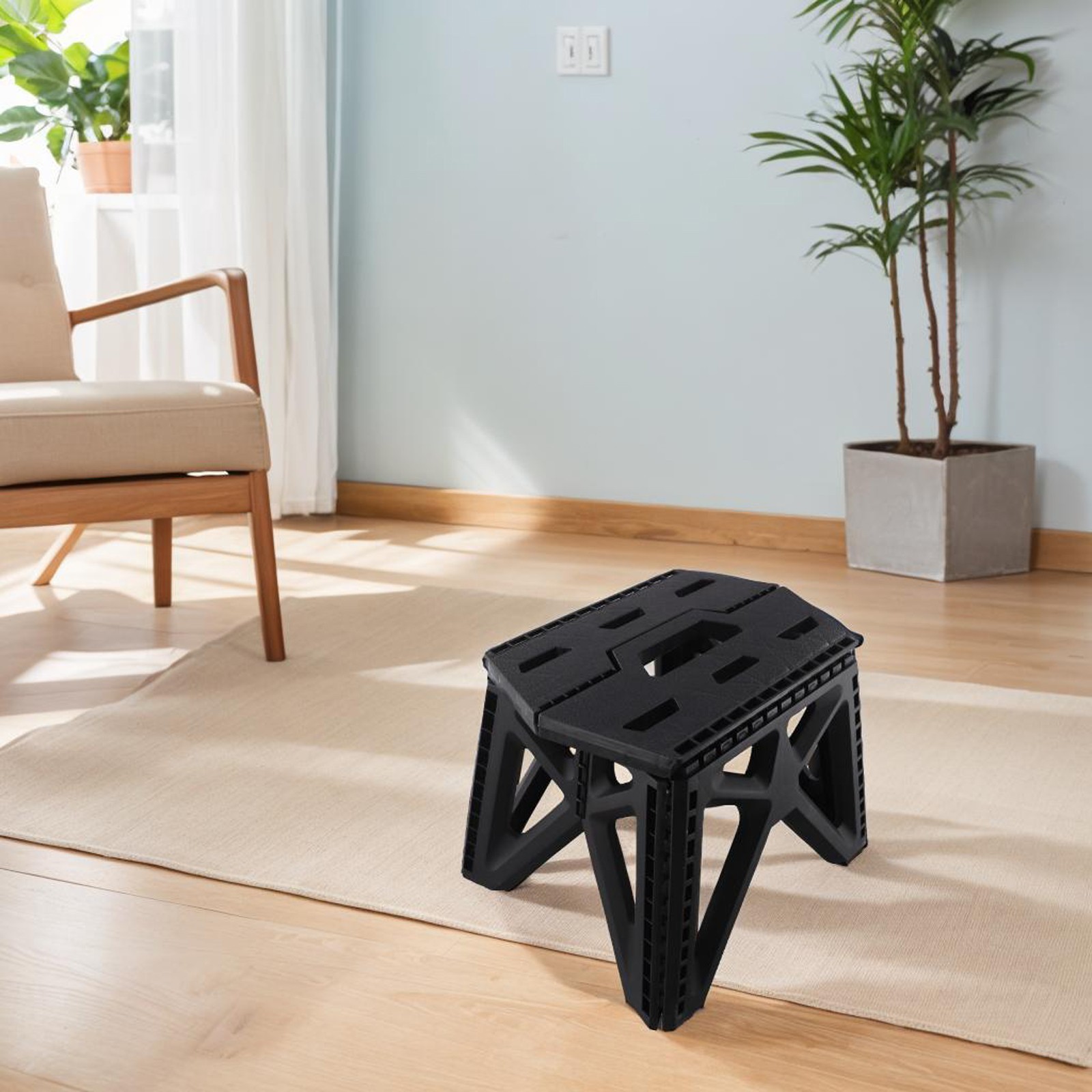Outdoor Folding Stool Suitable for Camping Fishing and Gardening Tasks