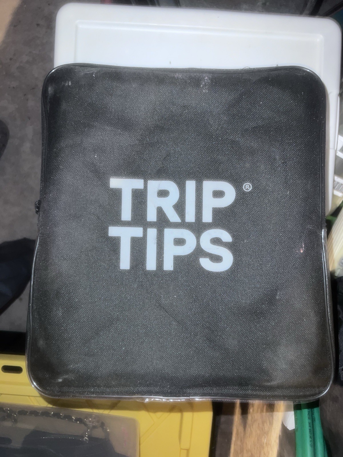 TRIP TIPS Portable Square Camping Toilet Black