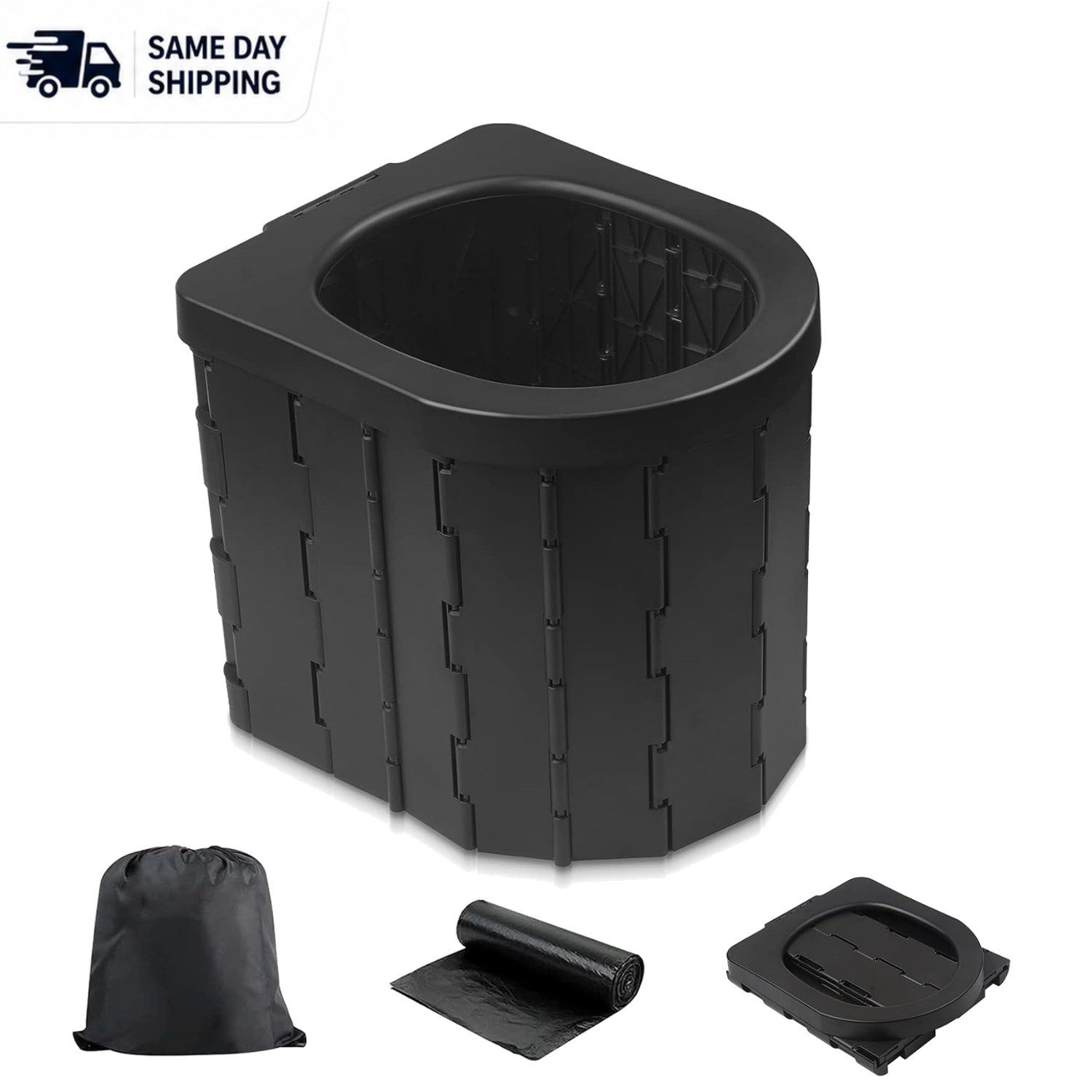 Travel-Friendly Portable Toilet with Waterproof Bag – Perfect for Emergencies