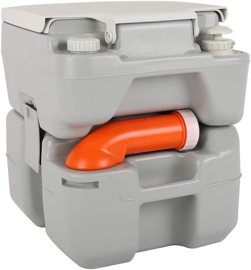 5.3 Gallon Detachable Portable Toilet with Carrying Bag – Perfect for Road Trips