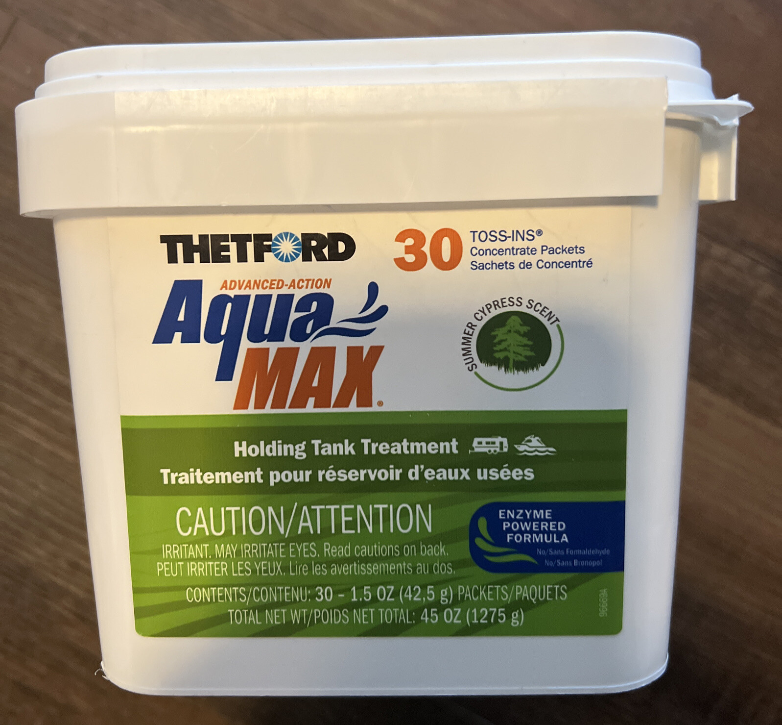 New Thetford Aqua Max 30ct Toss-Ins Summer Cypress Scent Enzyme Powered Formula