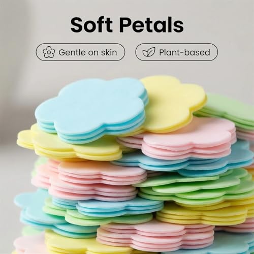 4 Different Scented Mini Fresh Portable Disposable Petal Hand Wash Sheets,