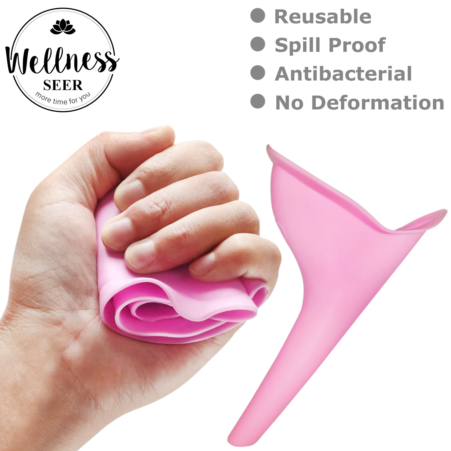 3PCS Reusable Portable Urinal Women Female Travel Camping Travel Toilet