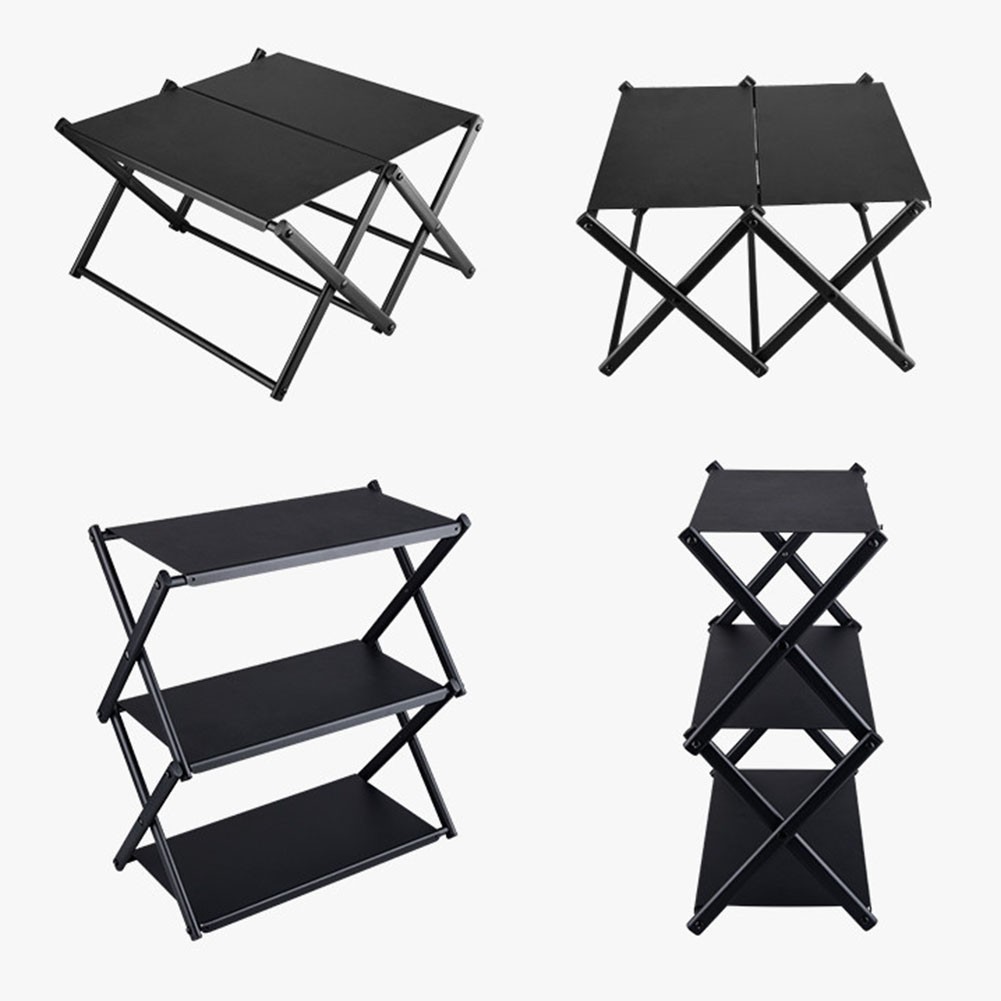 Compact 3 Tier Rack for Outdoor Events Easy to Assemble and Transport for Use