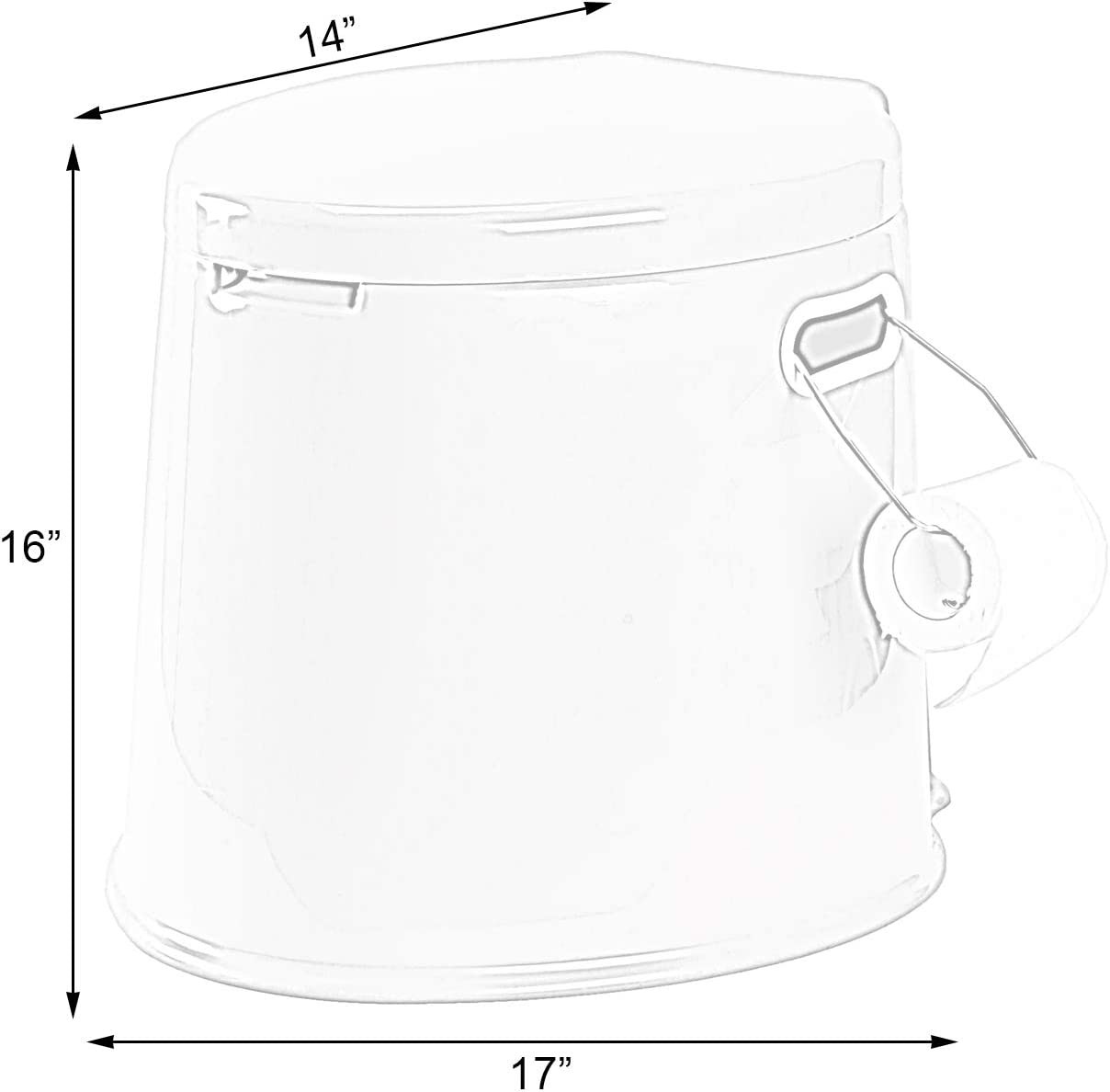 New Basicwise Portable Travel Toilet For Camping and Hiking