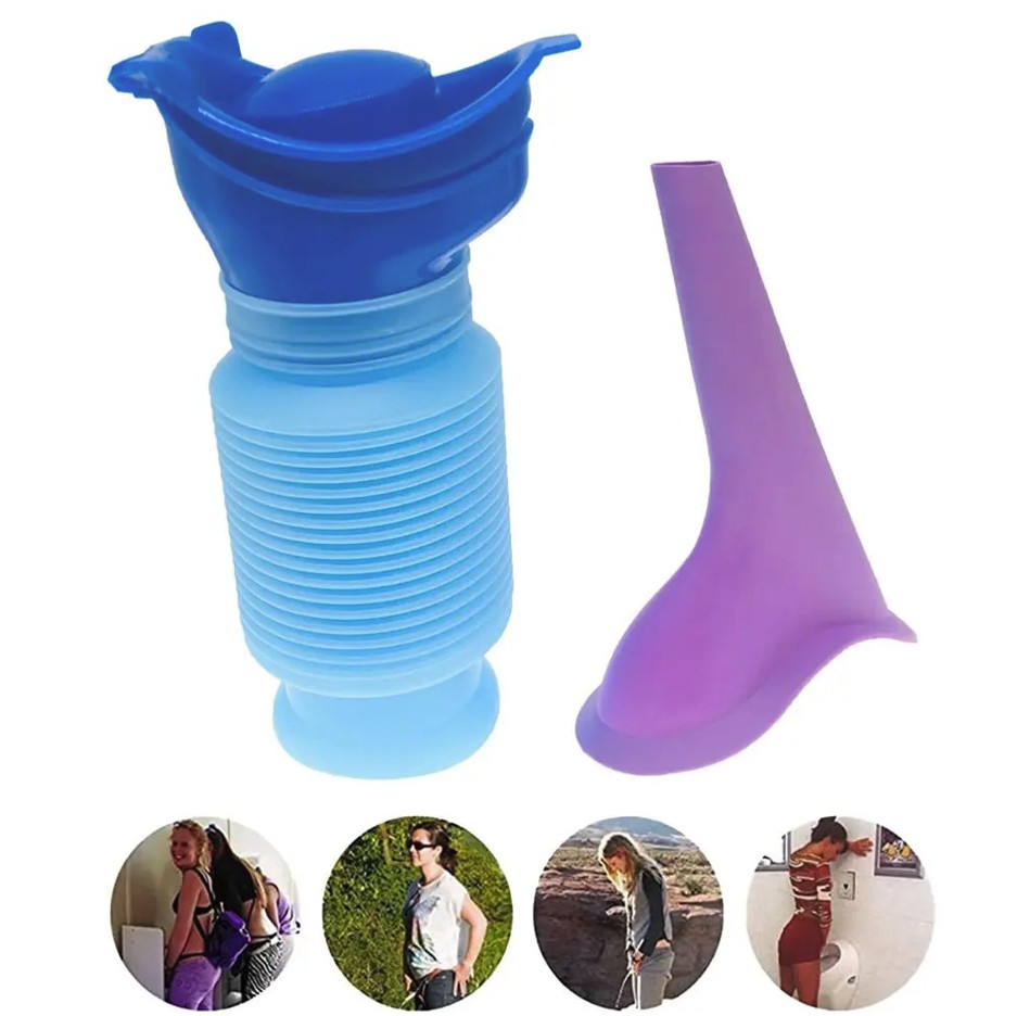 1set Portable Car Urinal Bottle Travel Camping Emergency Toilet – NEW