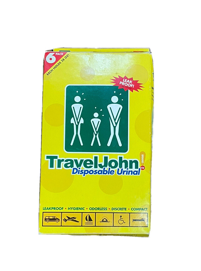 Travel John Disposable Urinal Bags (TJ1N) – 6 Pack