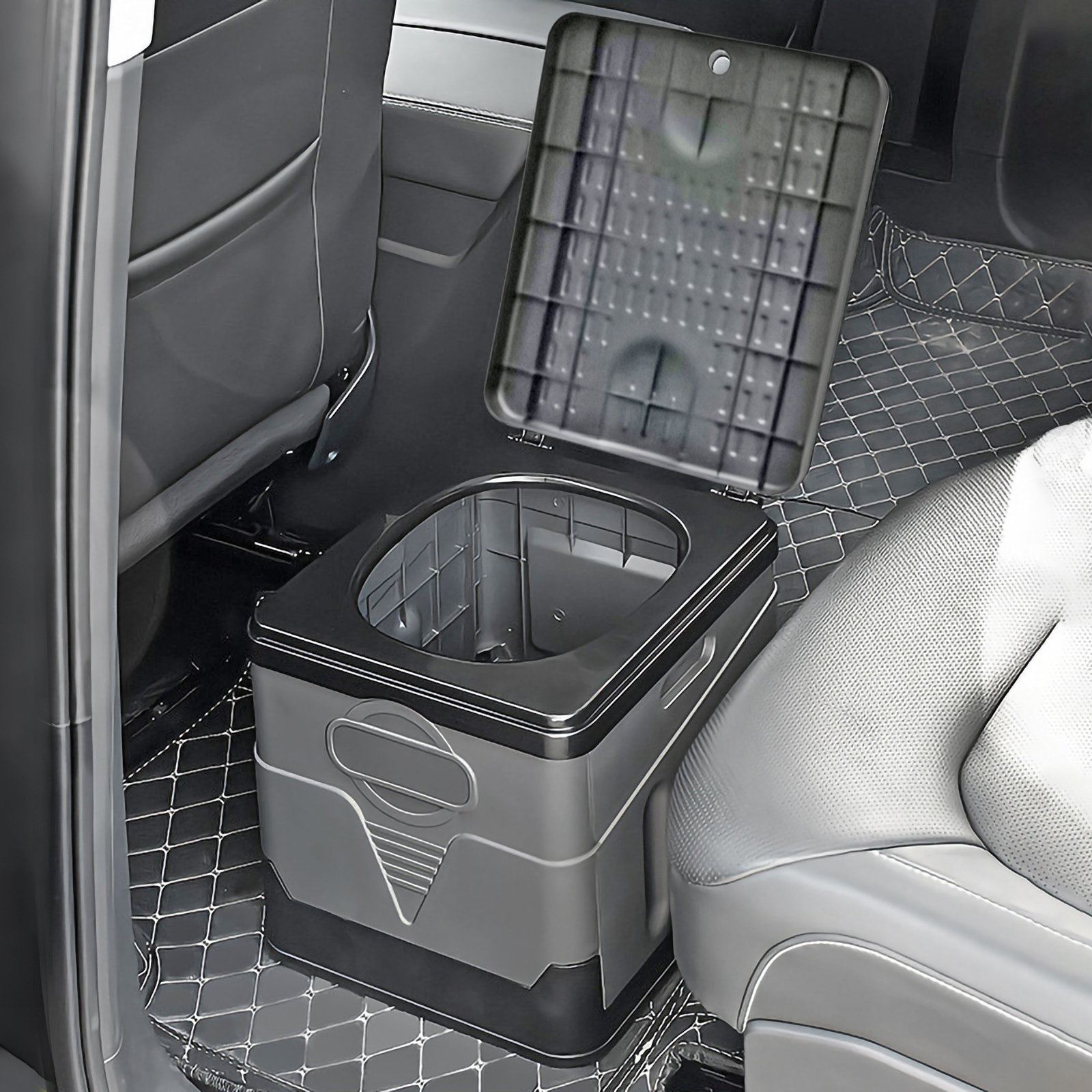 Portable Toilet Adult Foldable Camping Mobile Porta Potty Travel RV Car Van Bag
