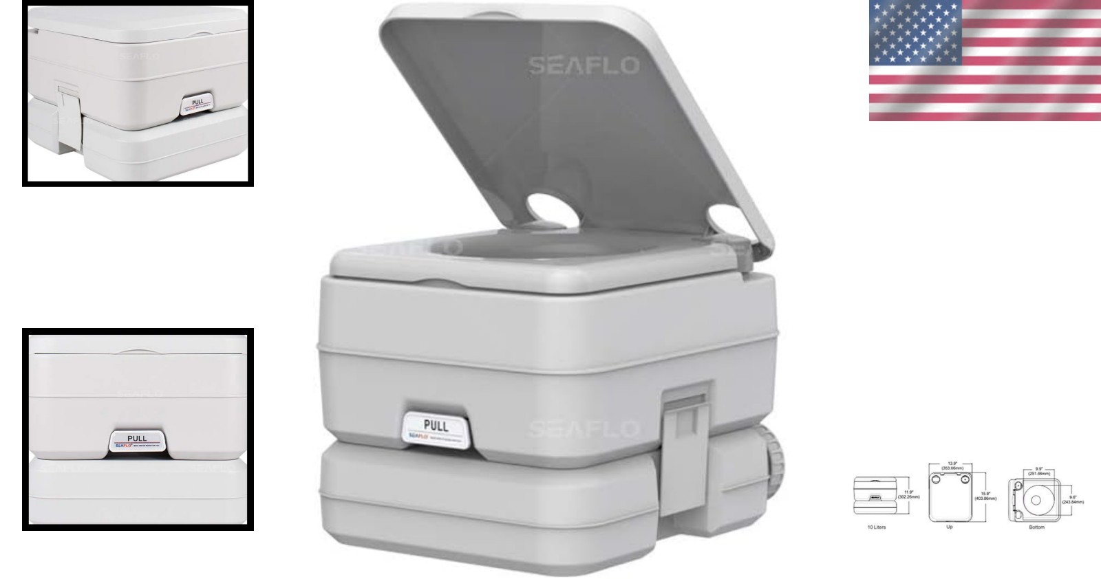 User-Friendly 2.6 Gallon Outdoor Portable Toilet – Easy to Clean and Maintain