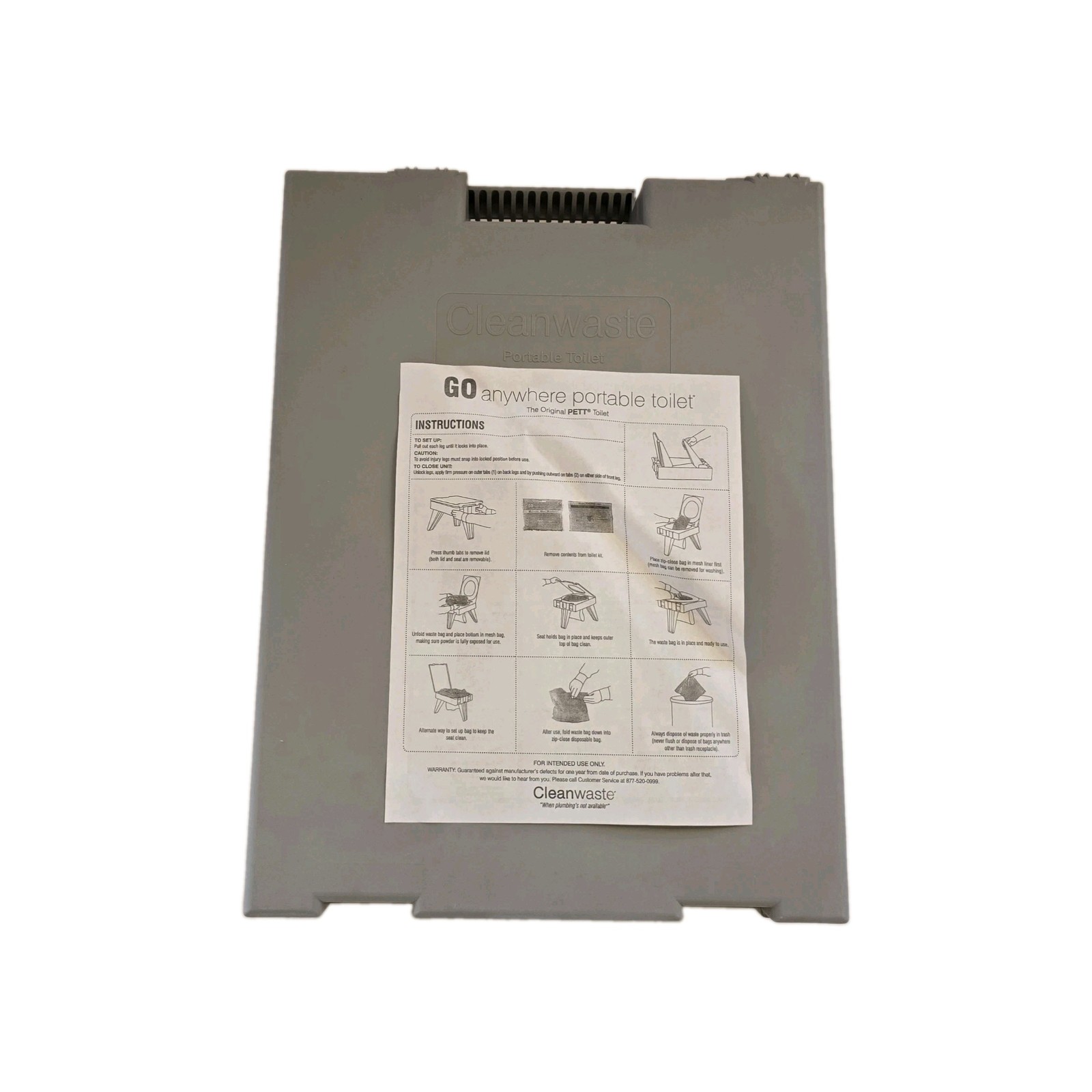 Cleanwaste Portable Dry Toilet System With Privacy Tent