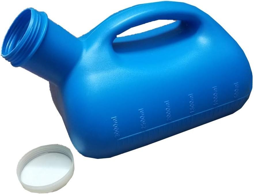 Large Capacity 3000ML Male Urinal – Ideal for Bedridden & Travel Use – Blue