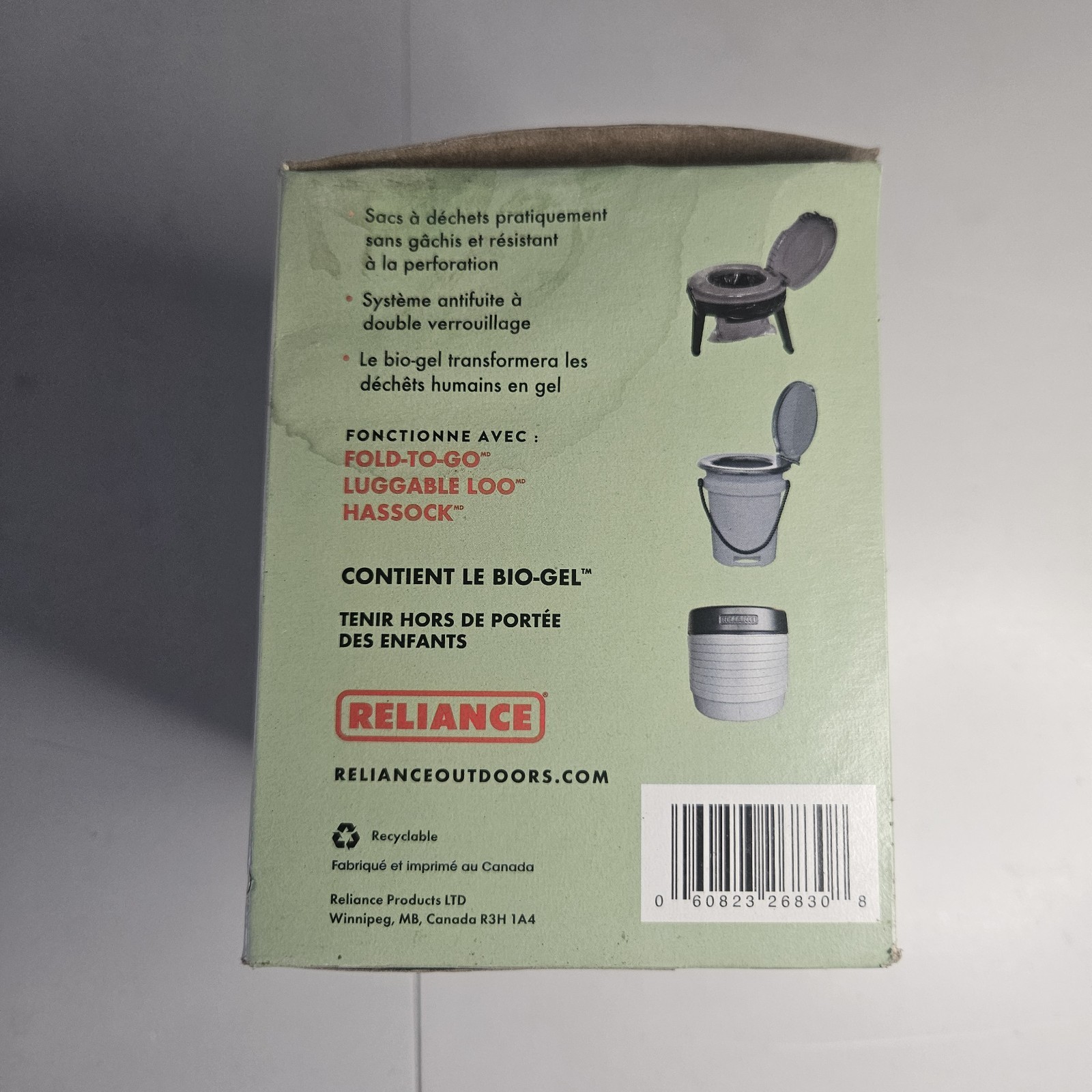 Reliance Double Doodie Toilet Waste Bags 6 Pack