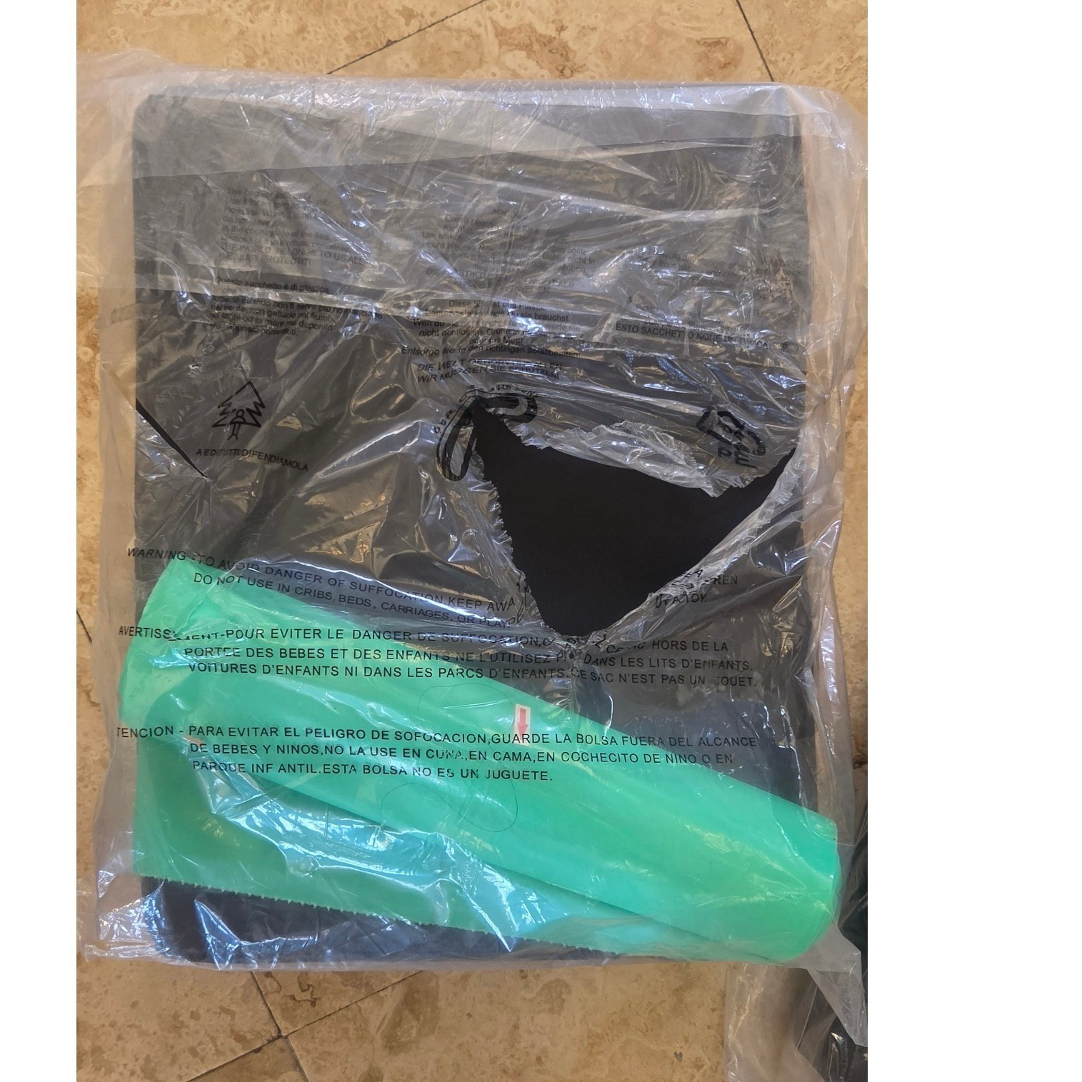 EverVenture Portable Camping Toilet Unisex XL Black Padded Vegan Leather 80D NWT