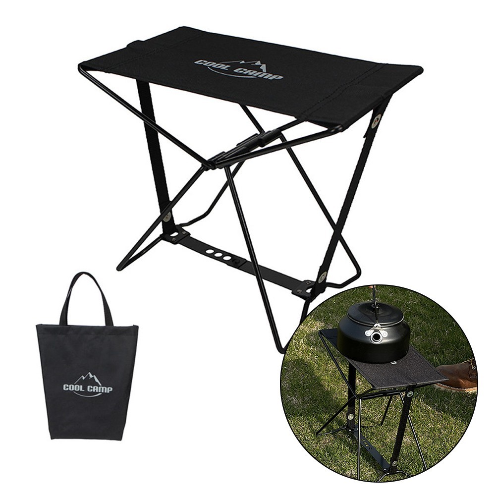 Folding Camping Stool Portable Lightweight Aluminum Frame Oxford Fabric