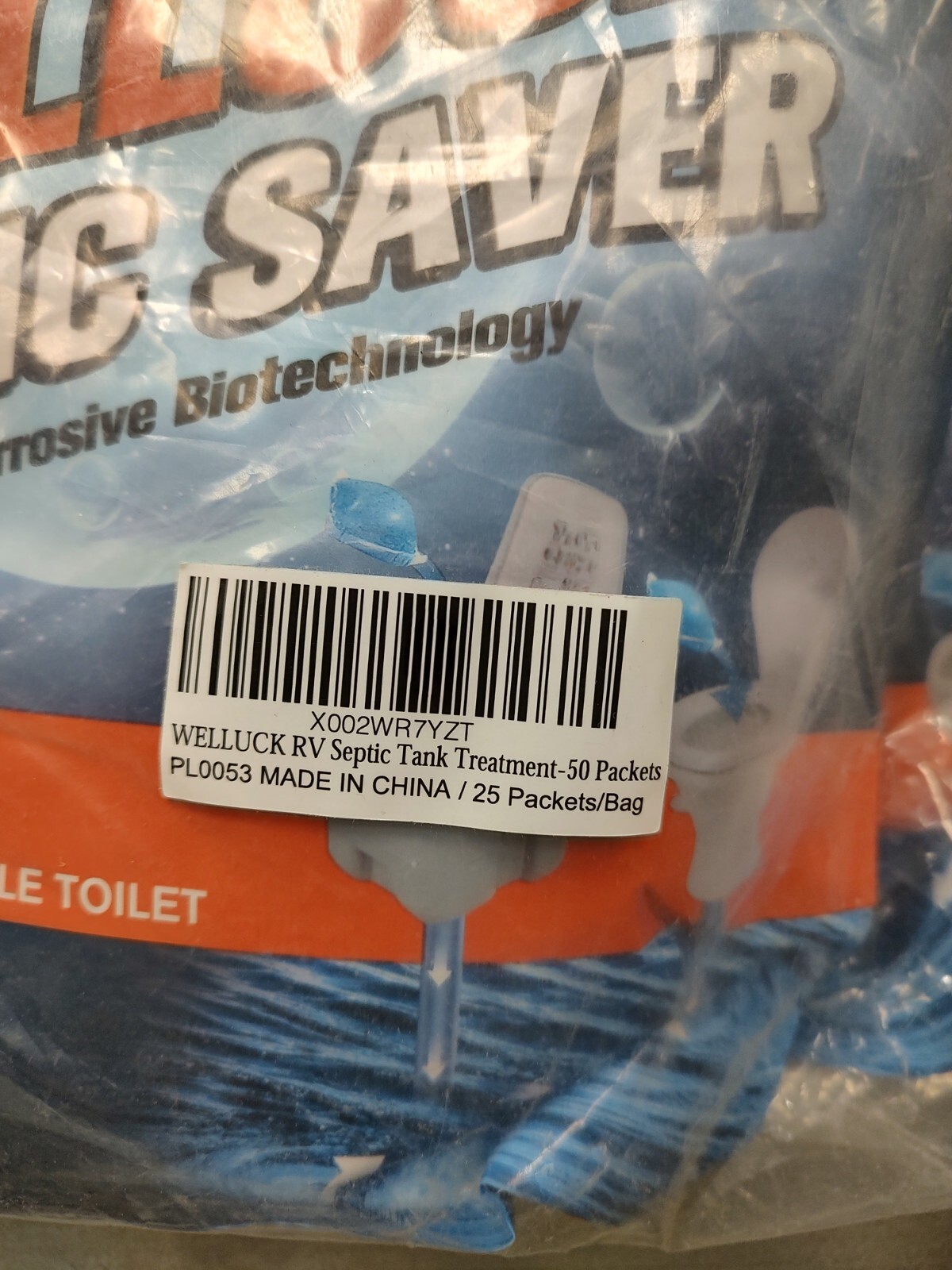 WELLUCK 50 Packs RV Toilet Treatment Drop Ins, Holding Tank Deodorizer for RV…