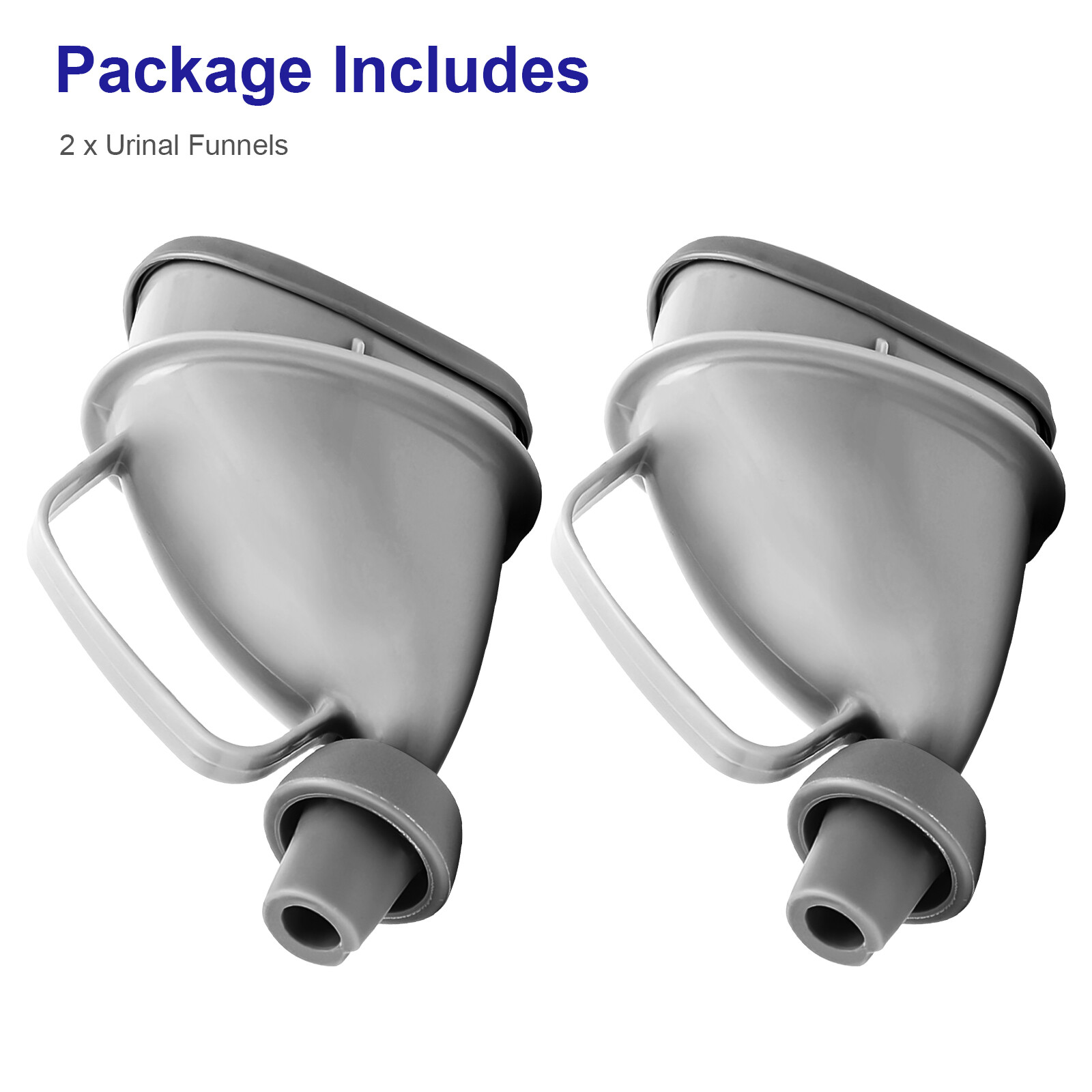 2x Portable Potty Pee Funnel Unisex Adult Emergency Urinal Device Outdoor Toilet