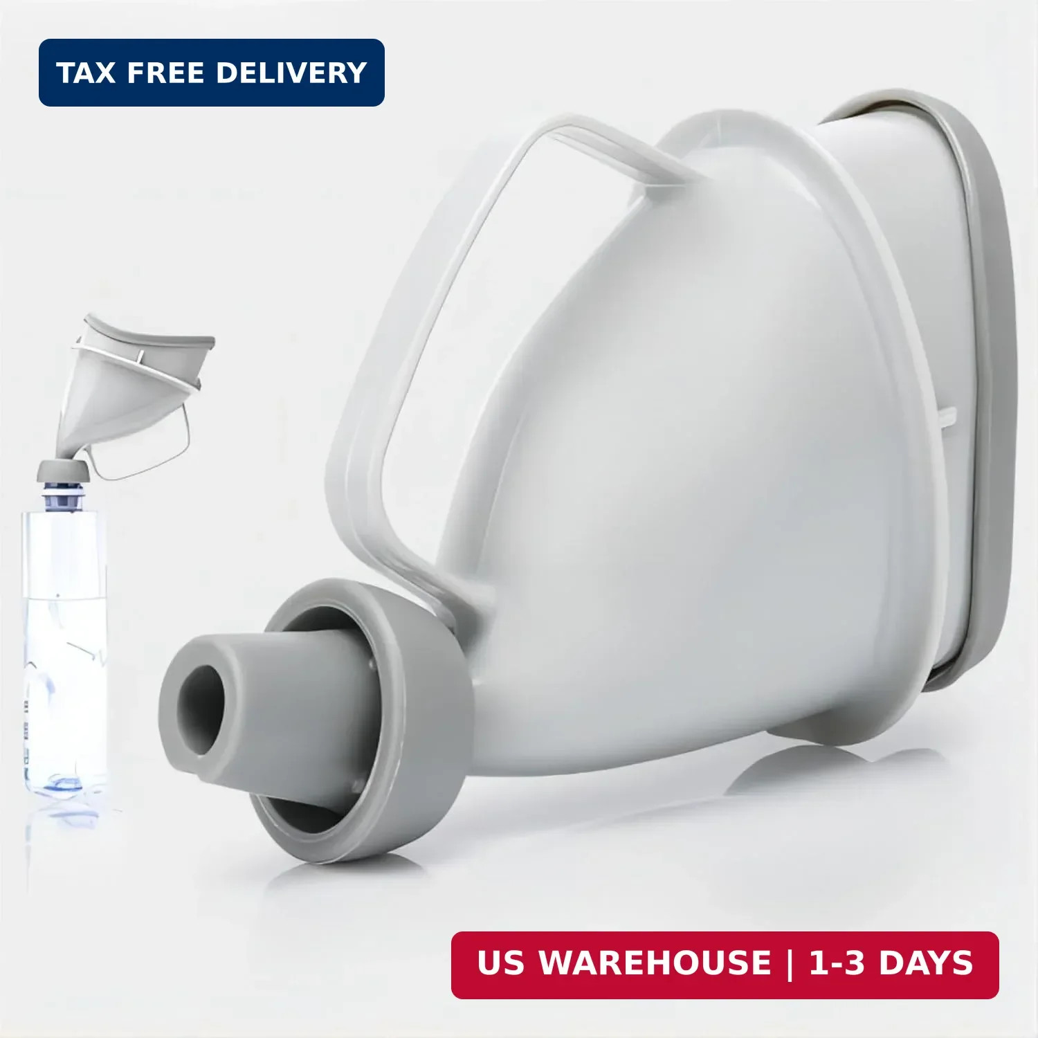 Portable Urination Device, Unisex Travel Emergency Toilet with Tube and Handle,