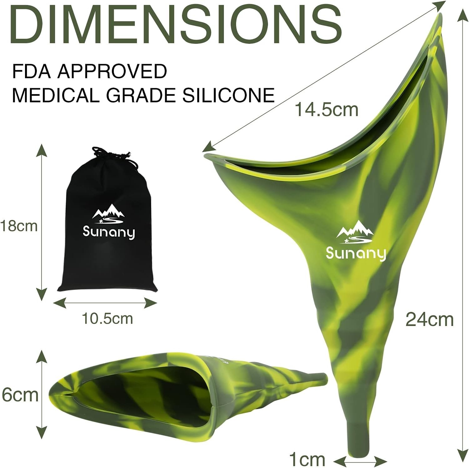Portable Camo Pee Funnel for Women – Hygiene Solution for Mobile Lifestyles